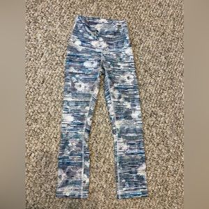 lululemon stripped legging size 0
